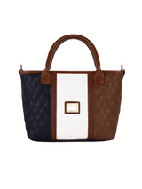 Cavalinho Sublime Mini Handbag SKU 16060243.22 #color_Navy / White / Brown