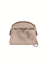 Cavalinho Soft Skin Leather Crossbody Bag SKU 16070005.31 #color_Tan / White / Beige