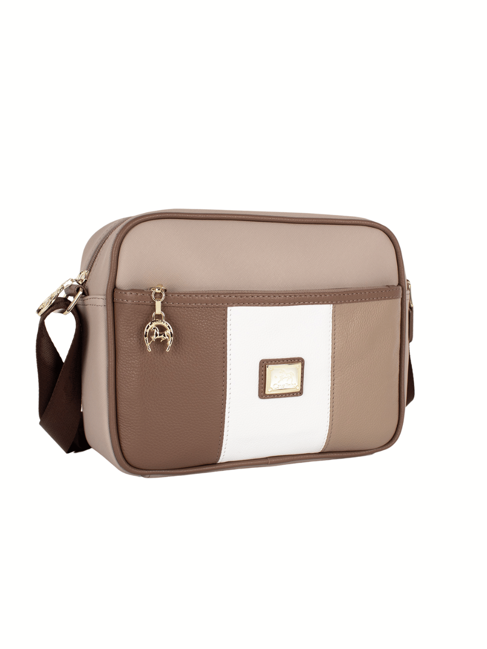 Cavalinho Soft Skin Crossbody Bag SKU 16070324.31 #color_tan / white / beige