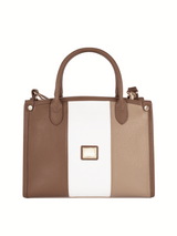 Cavalinho Soft Skin Leather Handbag SKU 16070480.31 #color_Tan / White / Beige