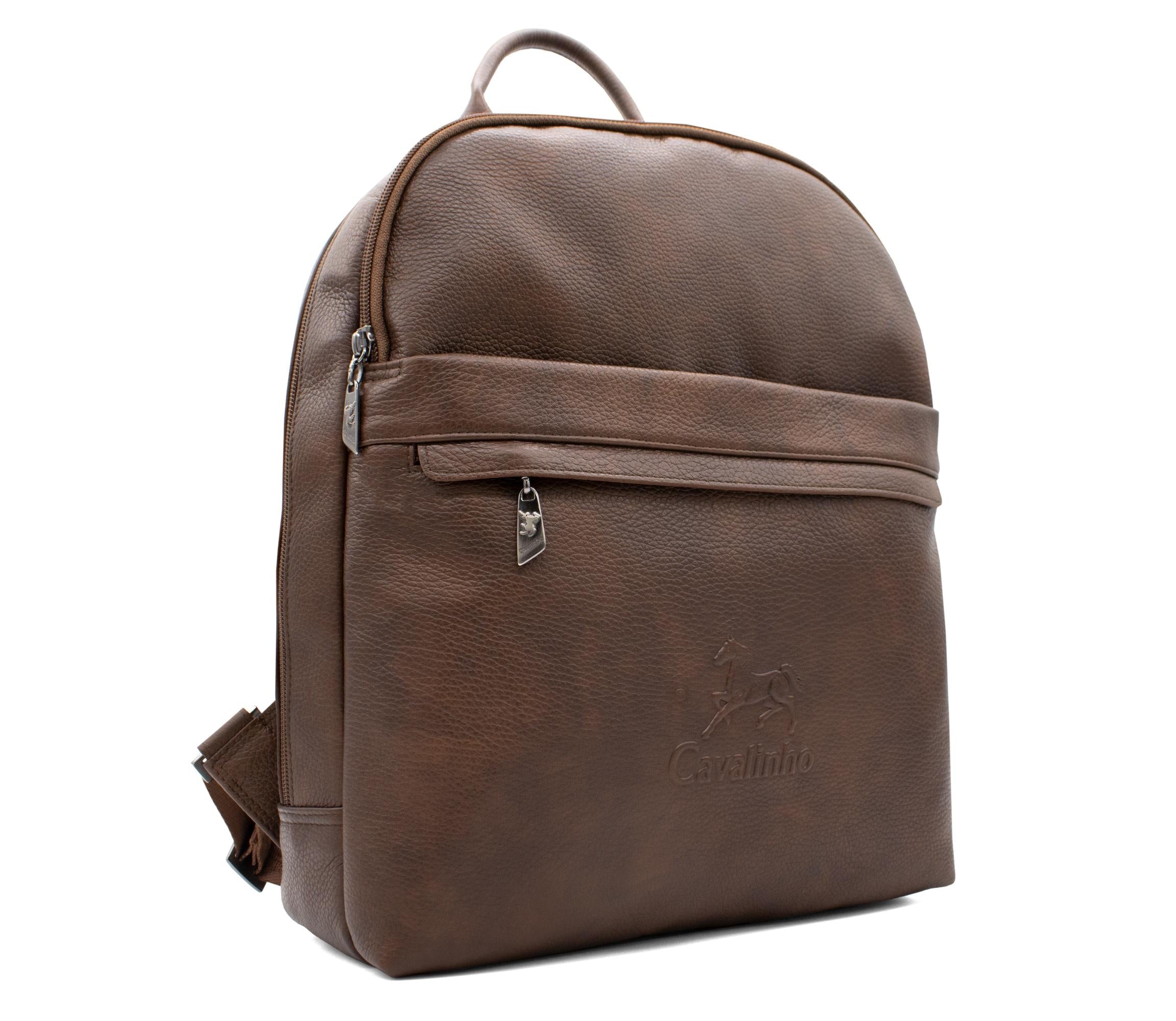 Cavalinho El Estribo Leather Backpack SKU 18040384.13 #color_SaddleBrown