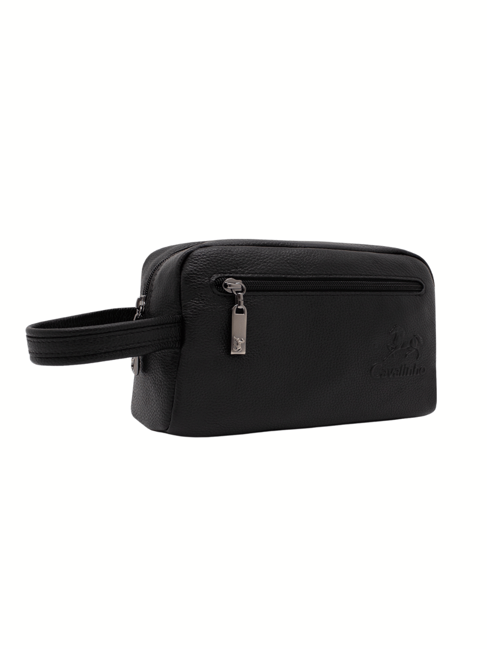 Cavalinho El Estribo Leather Toiletry Bag SKU 18040537.01 #color_black