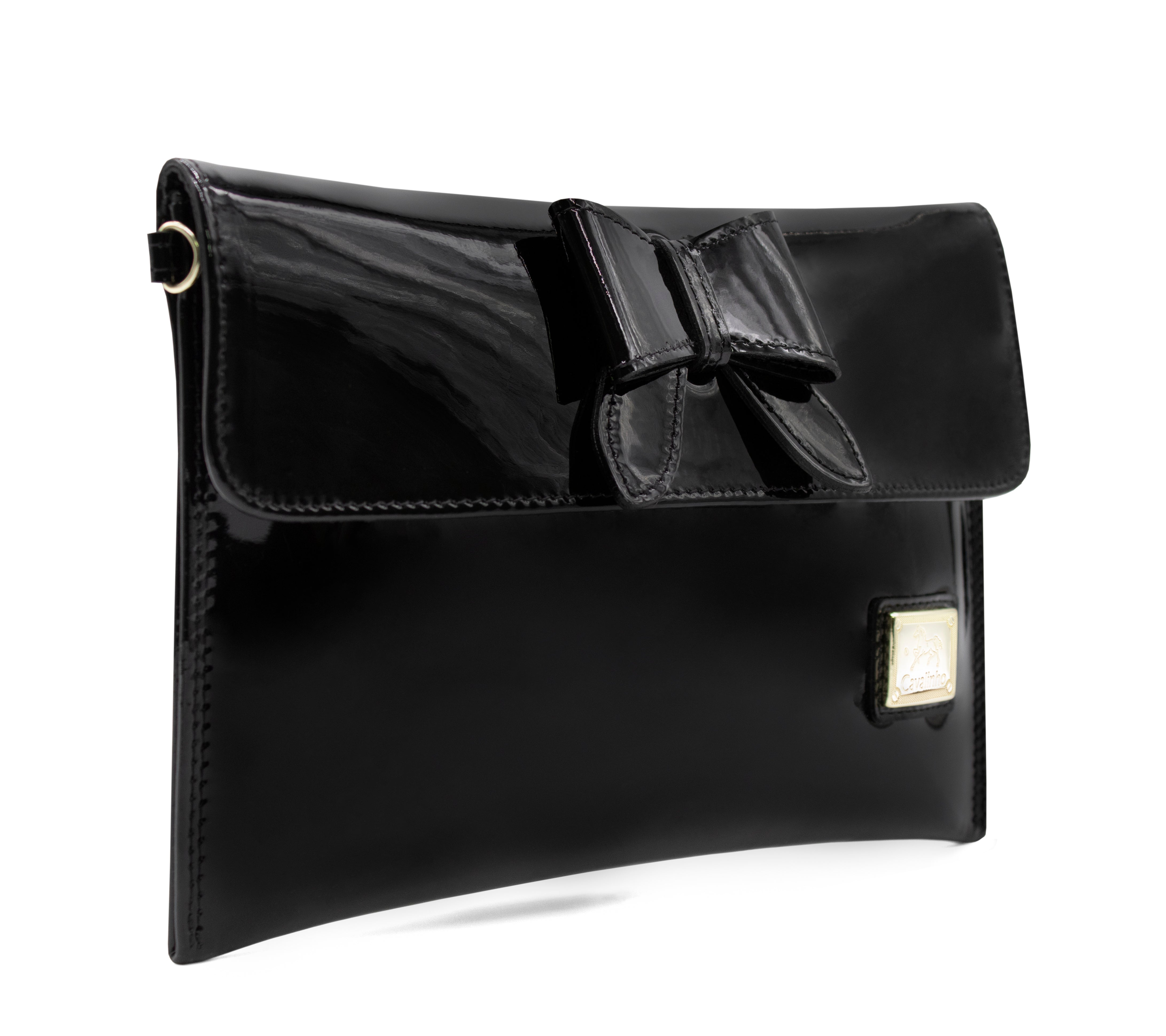 Cavalinho All In Patent Leather Clutch Bag SKU 18090068.01 #color_black