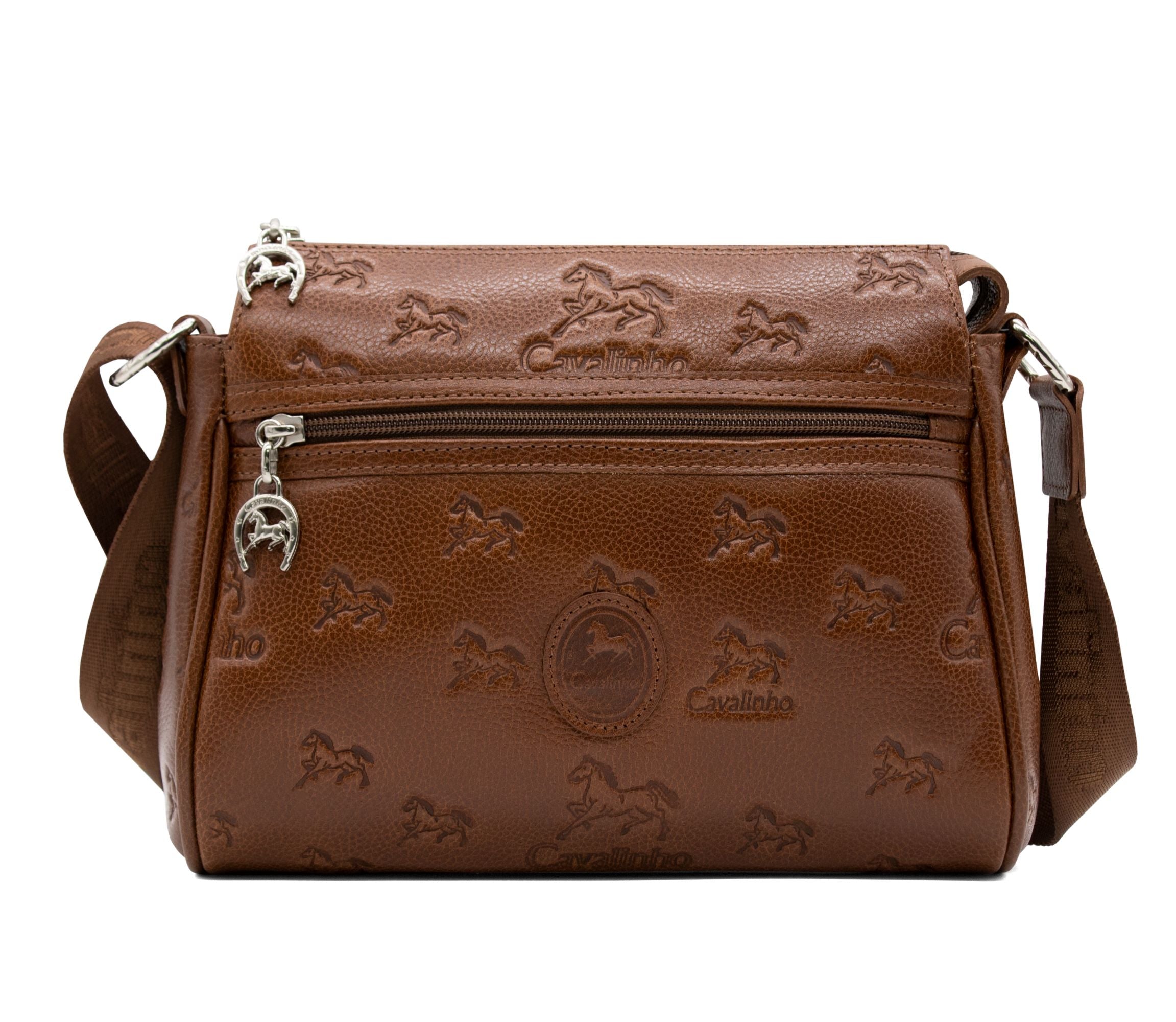 Cavalo Lusitano Leather Crossbody Bag SKU 18090373.13 #color_saddlebrown