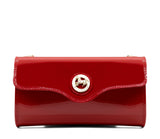 All In Patent Leather Shoulder Bag SKU 18090496 #color_red