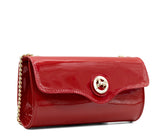 All In Patent Leather Shoulder Bag SKU 18090496 #color_red