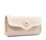 All In Patent Leather Shoulder Bag SKU 18090496 #color_beige