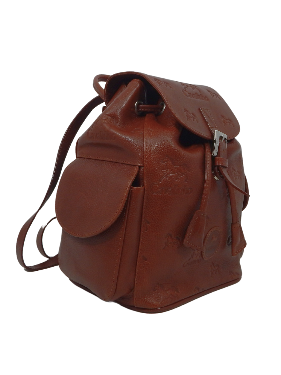 Cavalinho Cavalo Lusitano Leather Backpack SKU 18090545.13 #color_saddlebrown