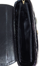 Cavalinho Gallop Patent Leather Shoulder Bag SKU 18170471.01 #color_black