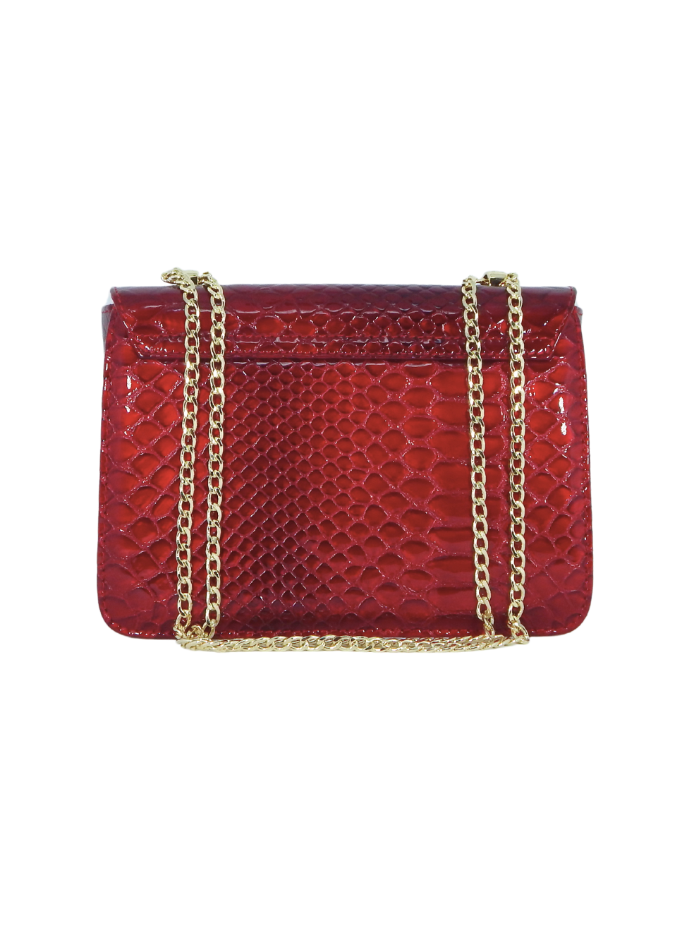 Cavalinho Gallop Patent Leather Shoulder Bag SKU 18170471.04 #color_red