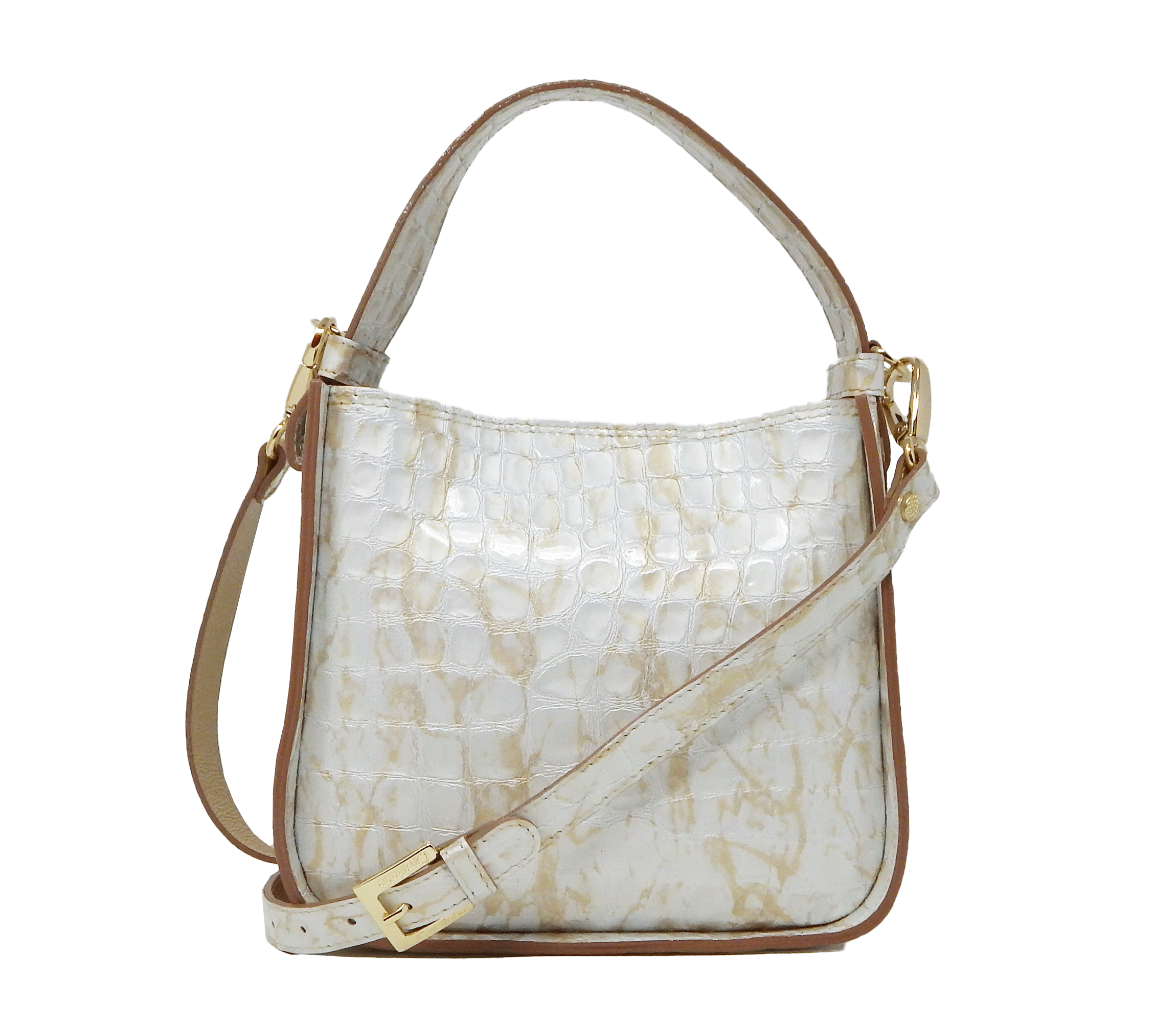 Cavalinho Gallop Patent Leather Handbag SKU 18170475.31 #color_beige / white