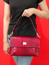 Cavalinho Gallop 3 in 1: Patent Leather Clutch, Handbag or Crossbody Bag SKU 18170509.04 #color_red