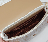 Cavalinho Gallop 3 in 1: Patent Leather Clutch, Handbag or Crossbody Bag SKU 18170509.31 #color_beige / white