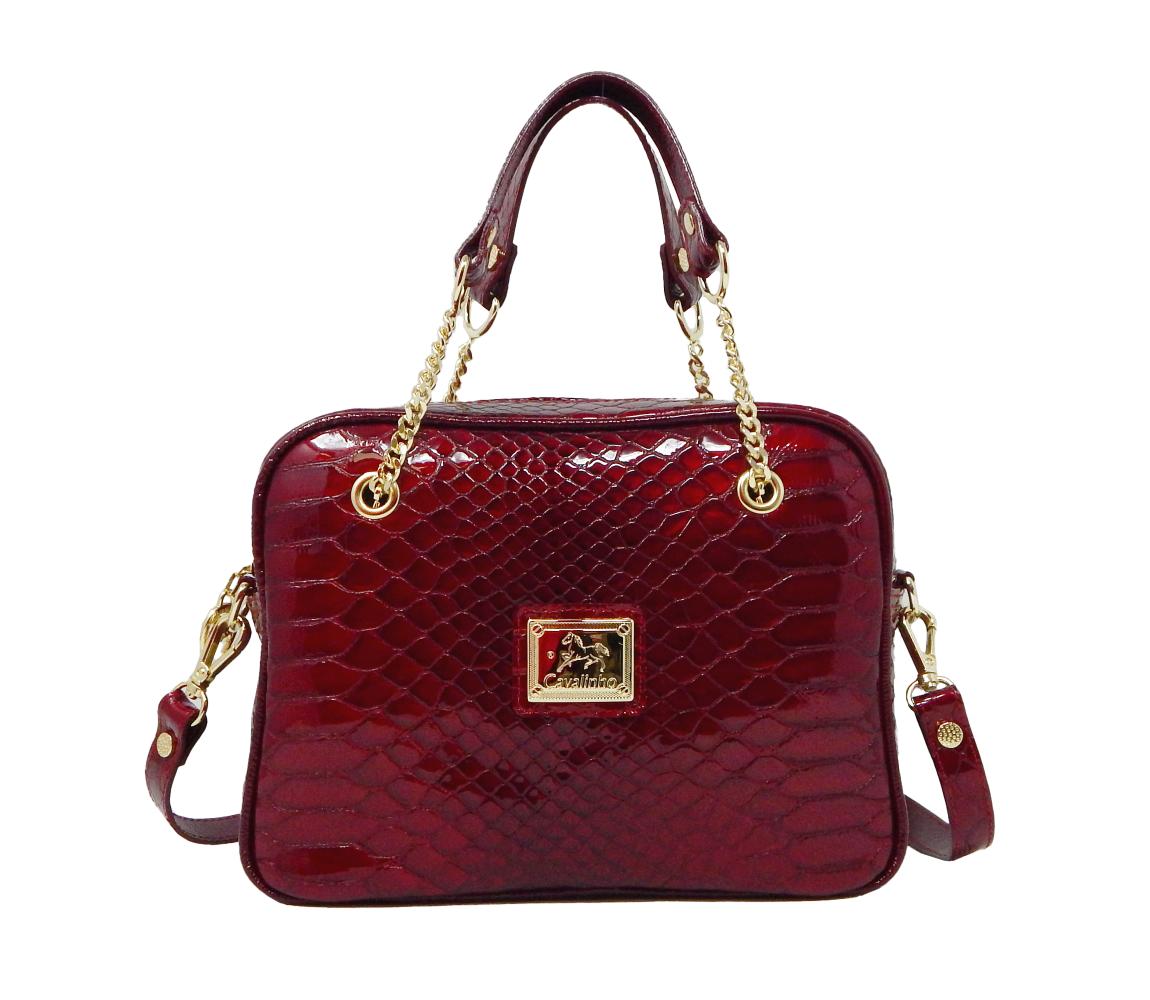 Cavalinho Gallop Patent Leather Handbag SKU 18170512.04 #color_red