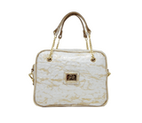 Cavalinho Gallop Patent Leather Handbag SKU 18170512.31 #color_beige / white