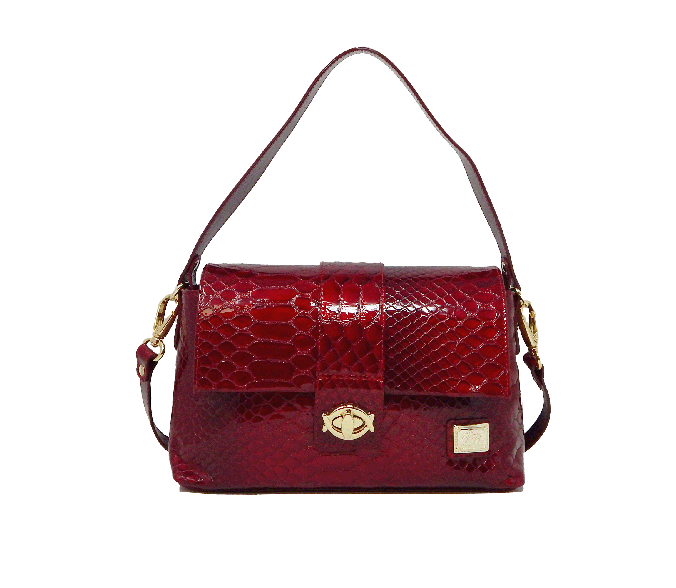 #color_ Red | Cavalinho Gallop Patent Leather Handbag - Red - 18170514.04_1