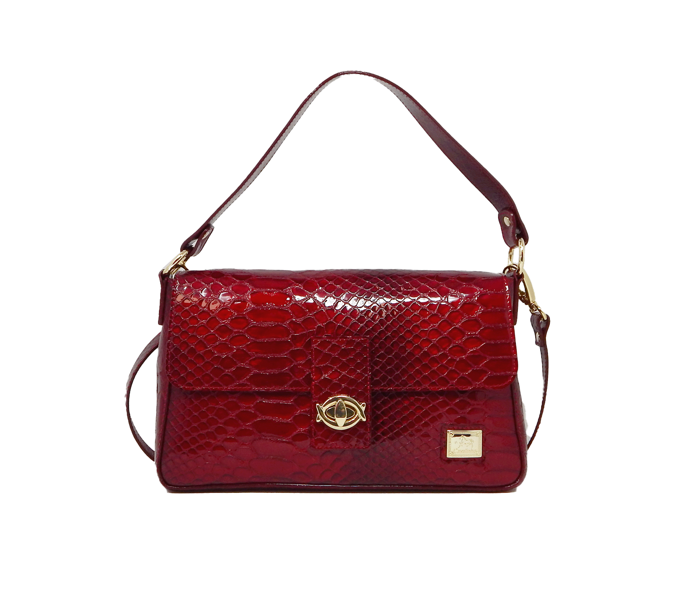 Cavalinho Gallop Patent Leather Handbag SKU 18170515.04 #color_red