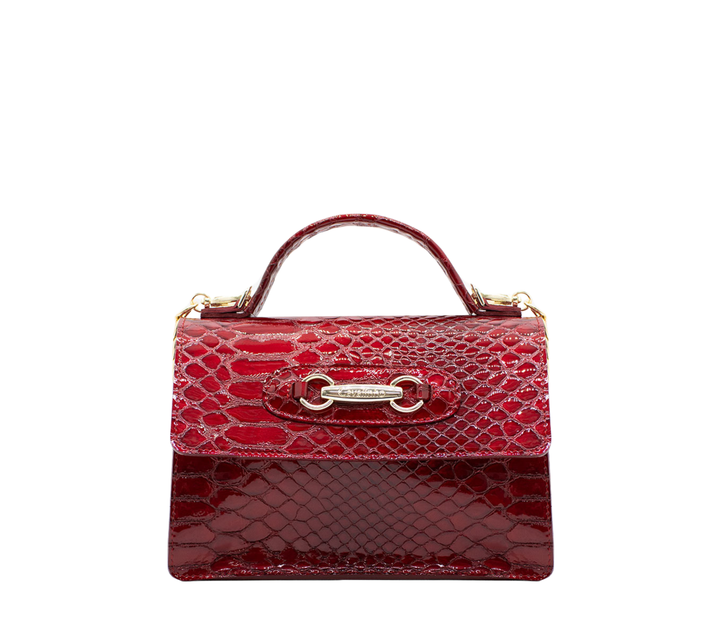 Cavalinho Gallop Patent Leather Handbag SKU 18170517.04 #color_red