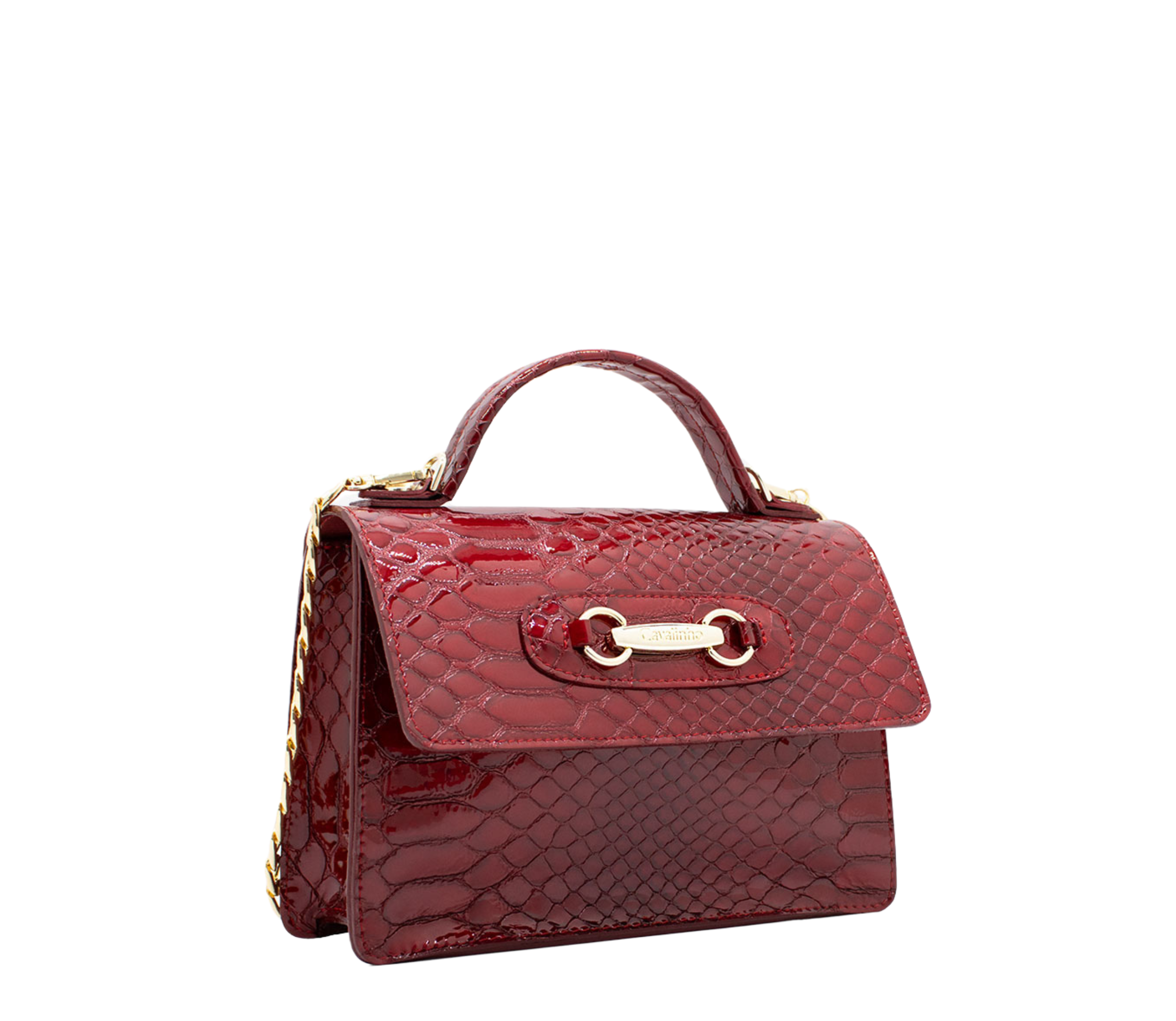 Cavalinho Gallop Patent Leather Handbag SKU 18170517.04 #color_red