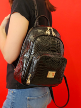 Cavalinho Gallop Patent Leather Backpack SKU 18170525.01 #color_black