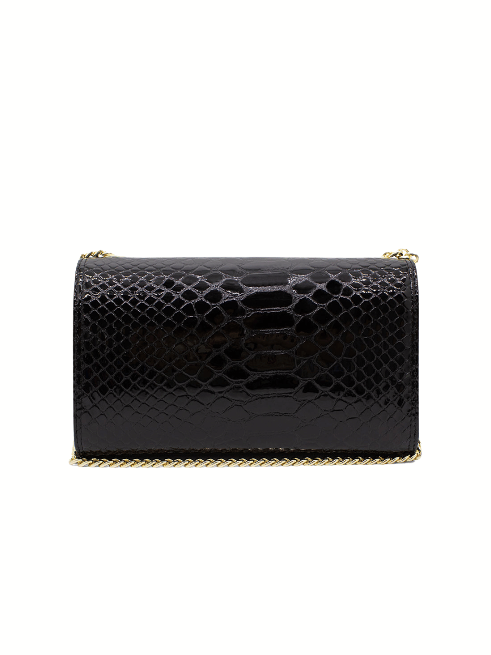 Cavalinho Gallop Patent Leather Clutch or Shoulder Bag SKU 18170535.01 #color_black