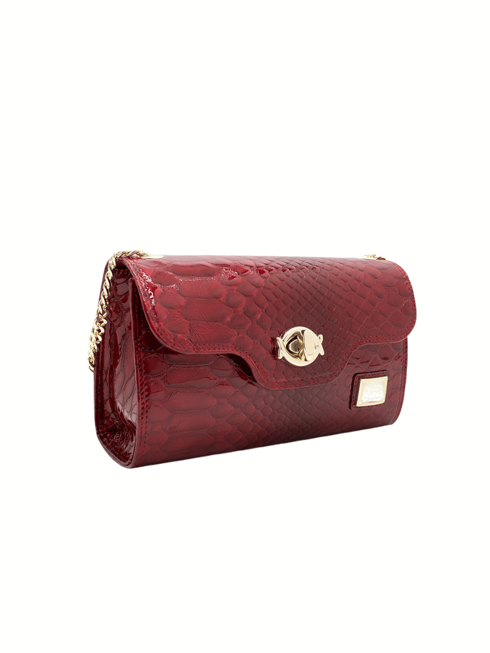 Cavalinho Gallop Patent Leather Clutch or Shoulder Bag SKU 18170535.04 #color_red