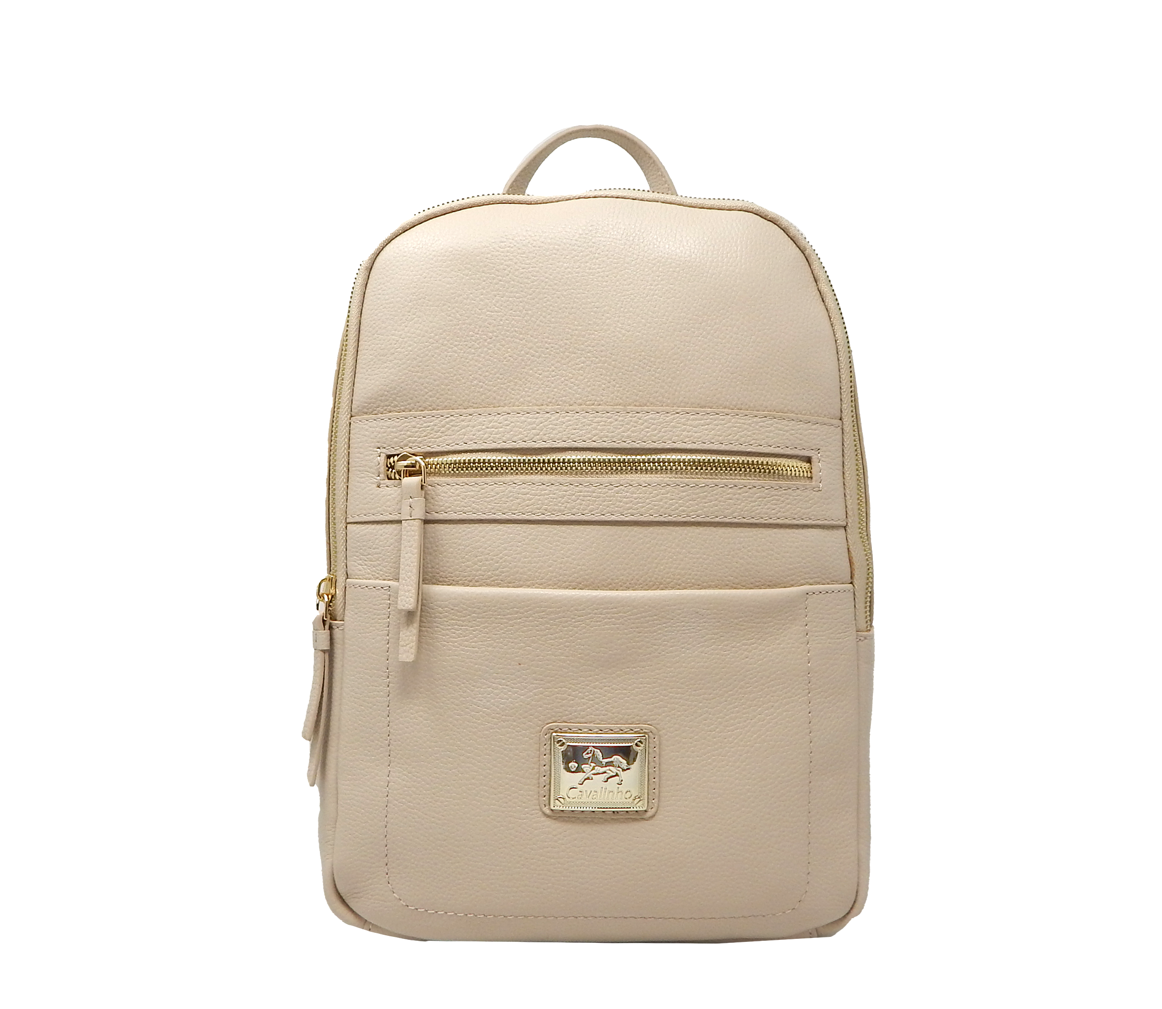 #color_ Beige | Cavalinho Infinity Pebbled Leather Backpack - Beige - 18230461_05_f