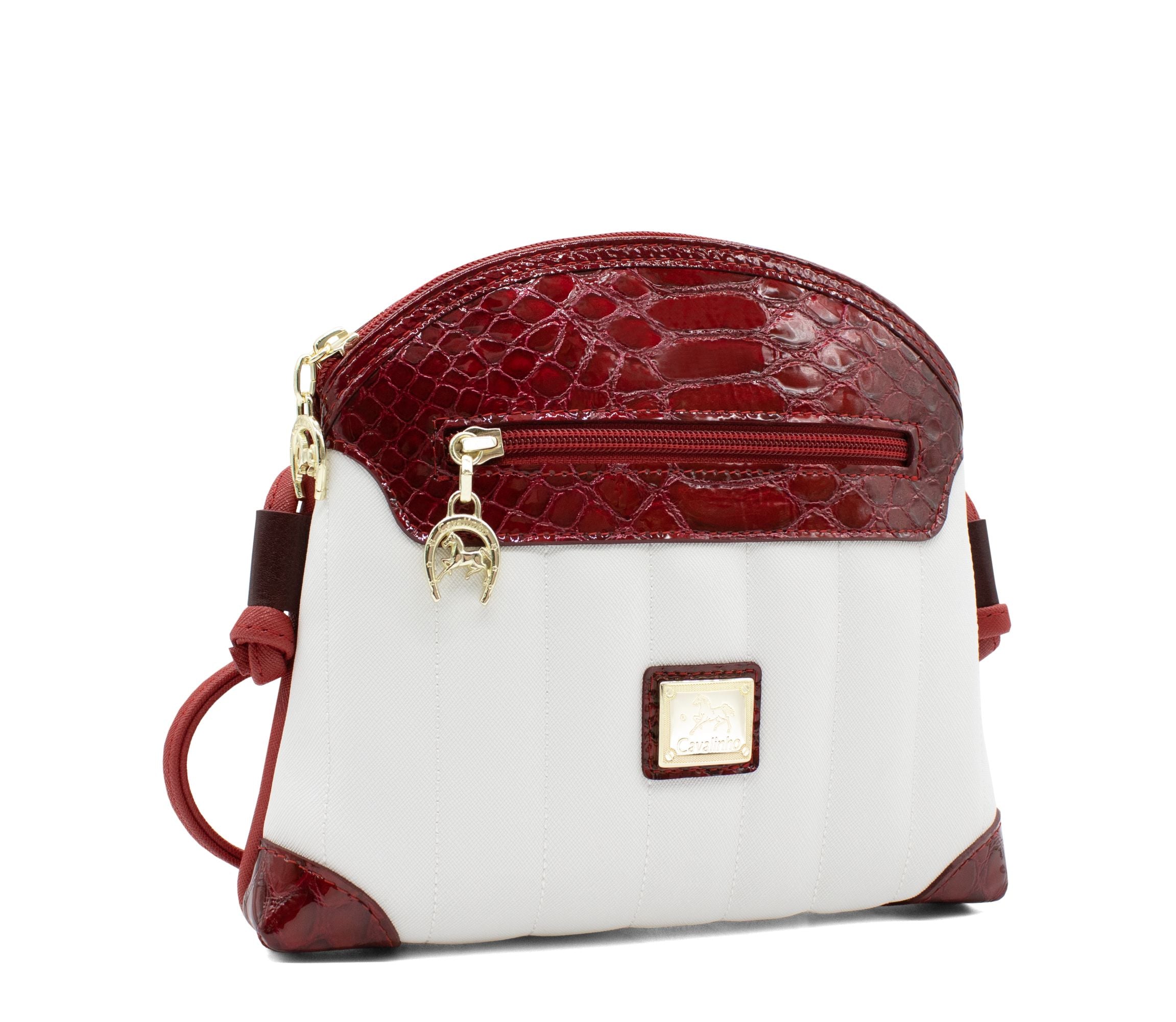 Cavalinho Grace Crossbody Bag SKU 18250005.04 #color_DarkRed / White