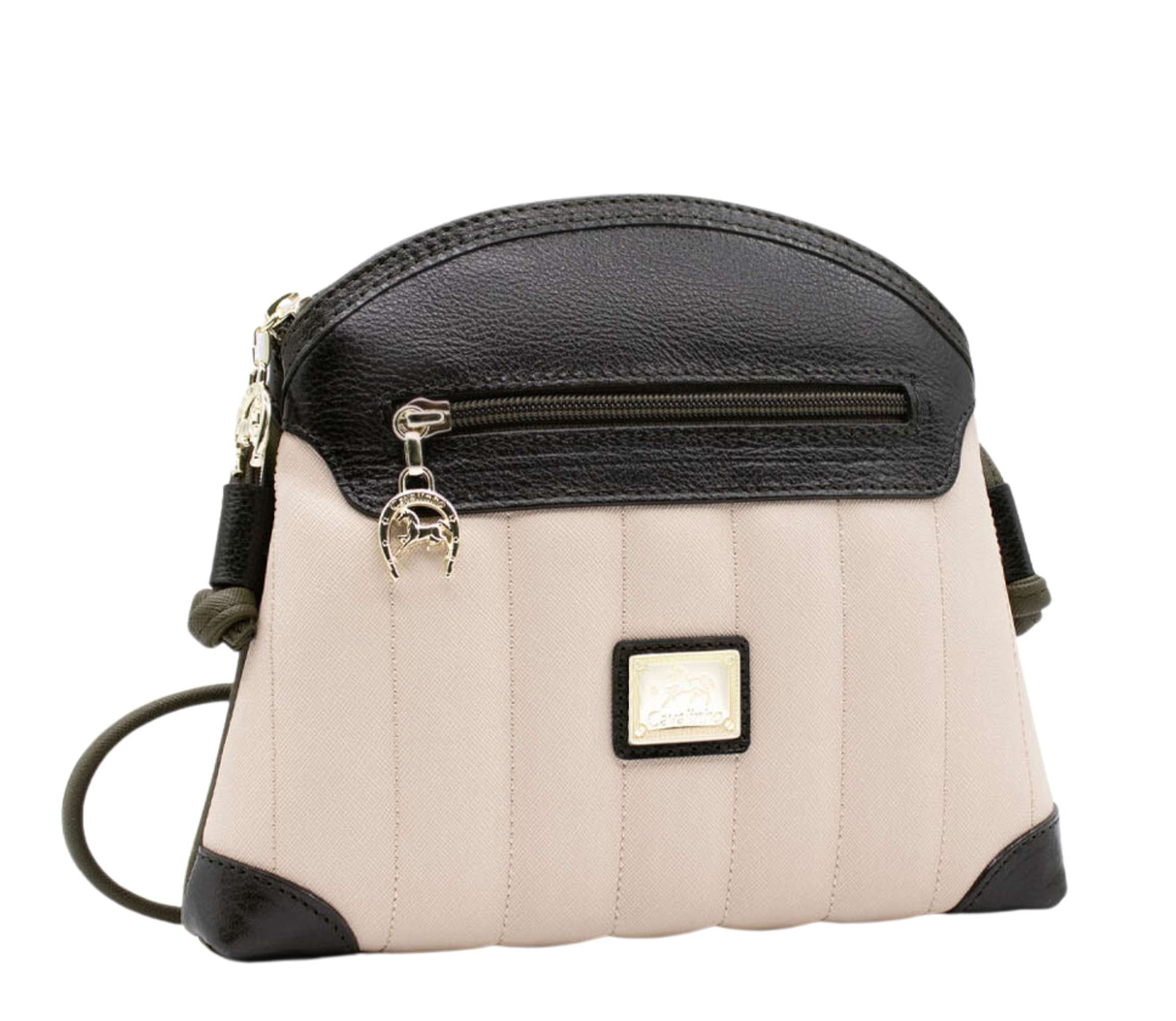 Cavalinho Grace Crossbody Bag SKU 18250005.09 #color_DarkOliveGreen / Beige