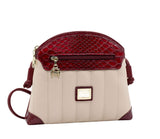 Cavalinho Grace Crossbody Bag SKU 18250005.15 #color_DarkRed / Beige