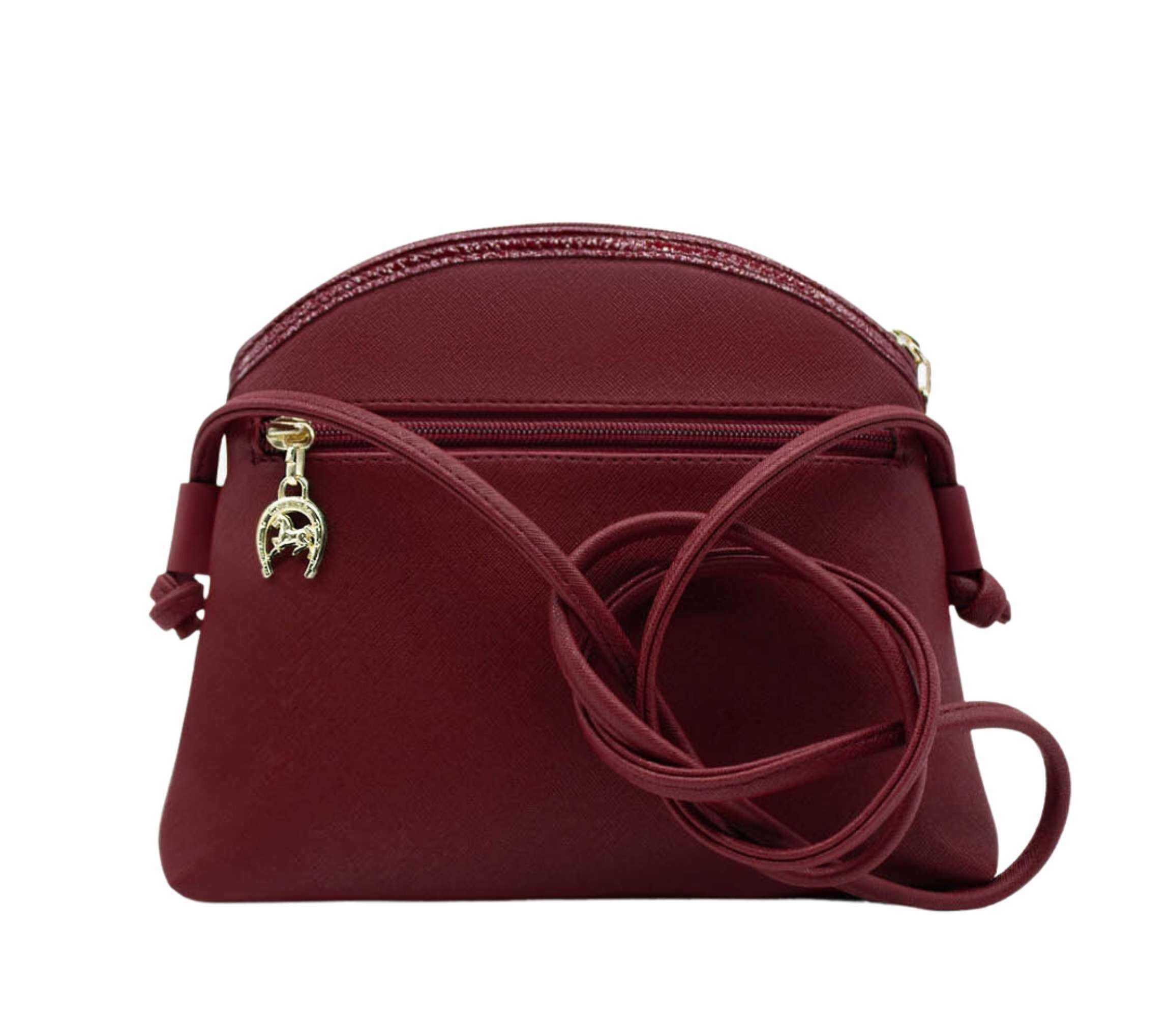 Cavalinho Grace Crossbody Bag SKU 18250005.15 #color_DarkRed / Beige