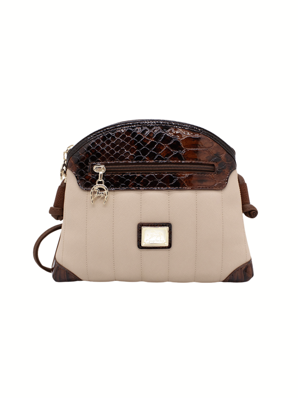 Cavalinho Grace Crossbody Bag SKU 18250005.34 #color_Saddlebrown / beige