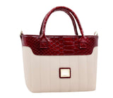 Cavalinho Grace Mini Handbag Bag SKU 18250243.15 #color_DarkRed / Beige