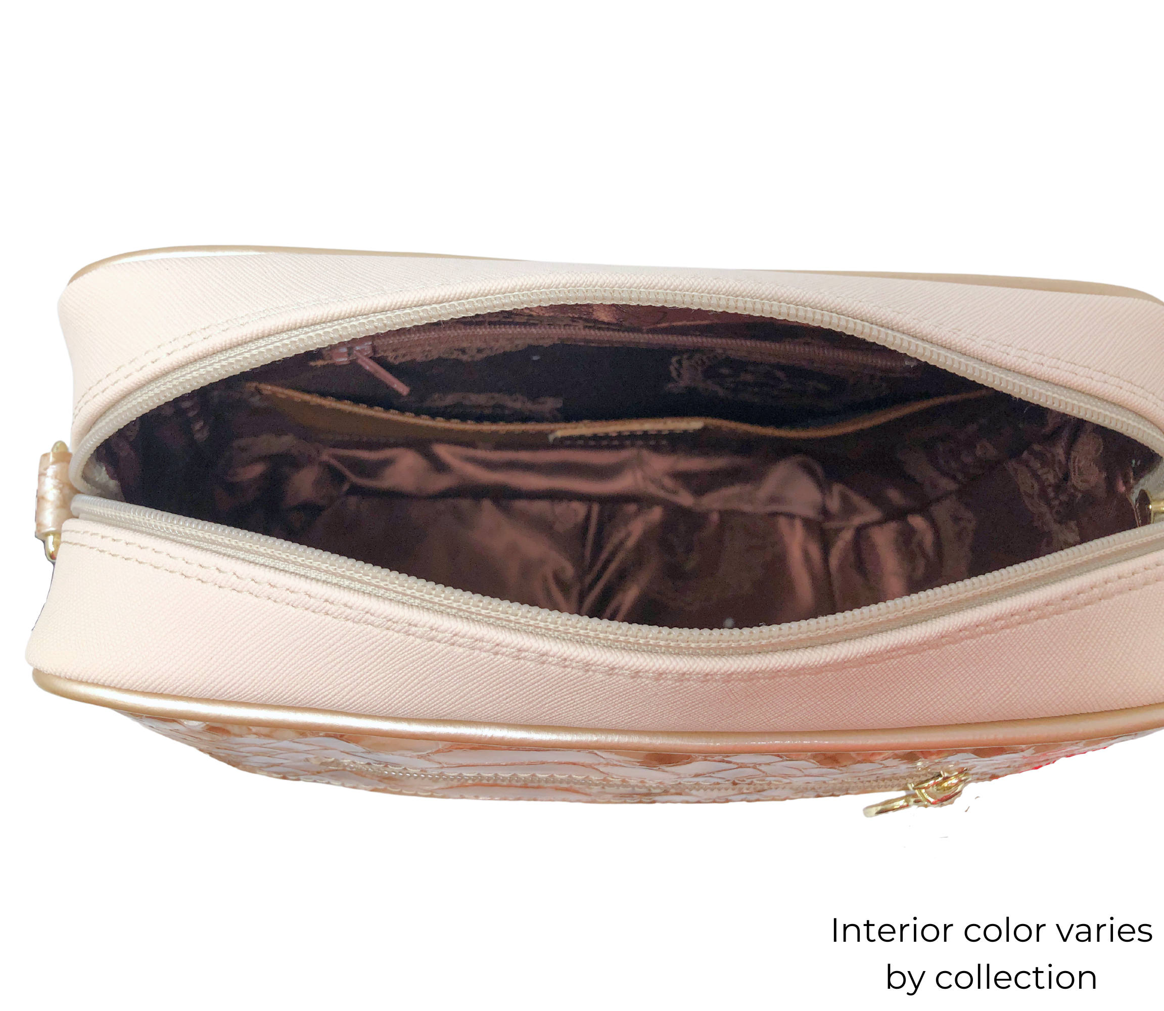 Cavalinho Grace Crossbody Bag SKU 18250251 #color_DarkOliveGreen / Beige, Beige / White, Navy / White, DarkRed / Beige, DarkRed / White, black, Saddlebrown / beige, Brown