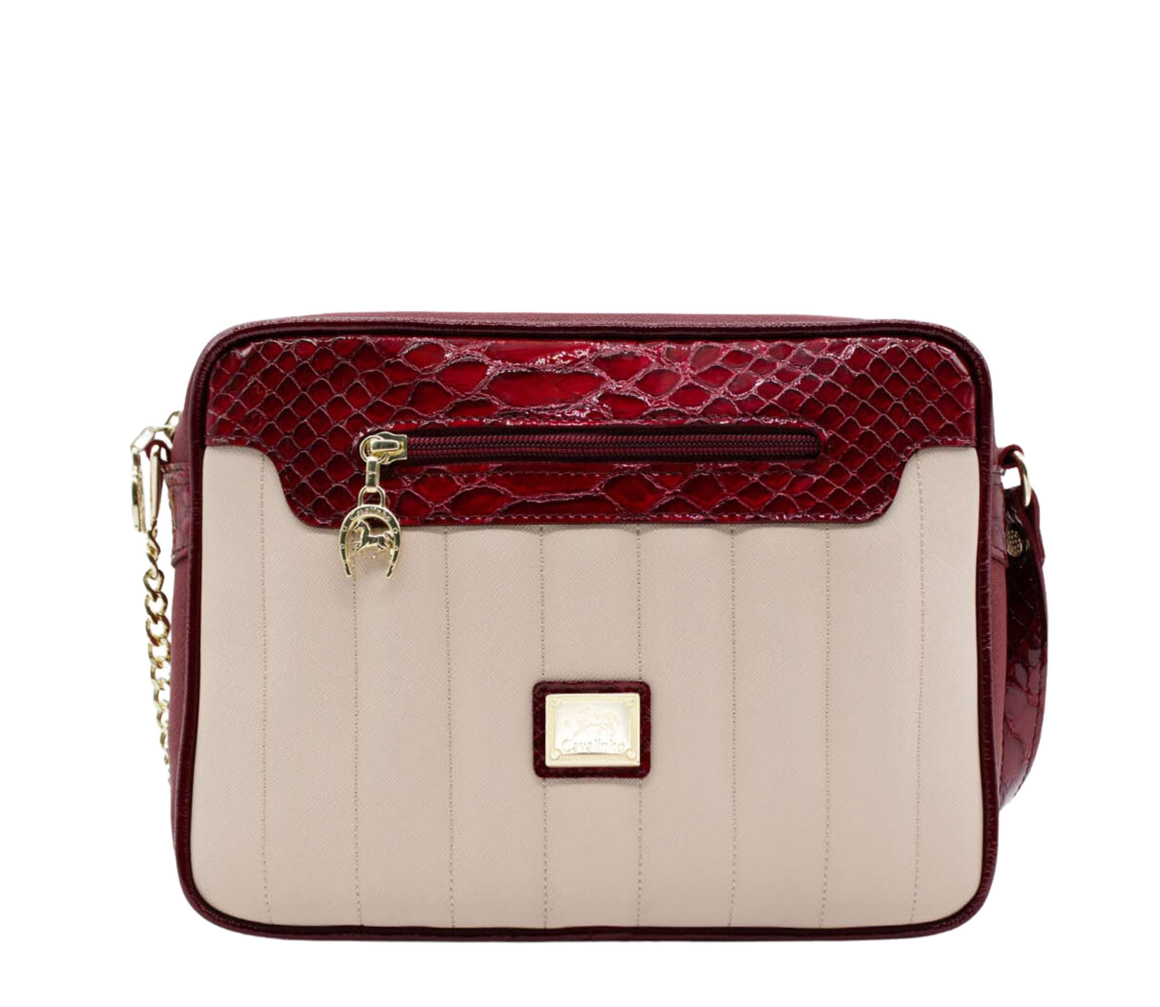 Cavalinho Grace Crossbody Bag SKU 18250251.15 #color_DarkRed / Beige