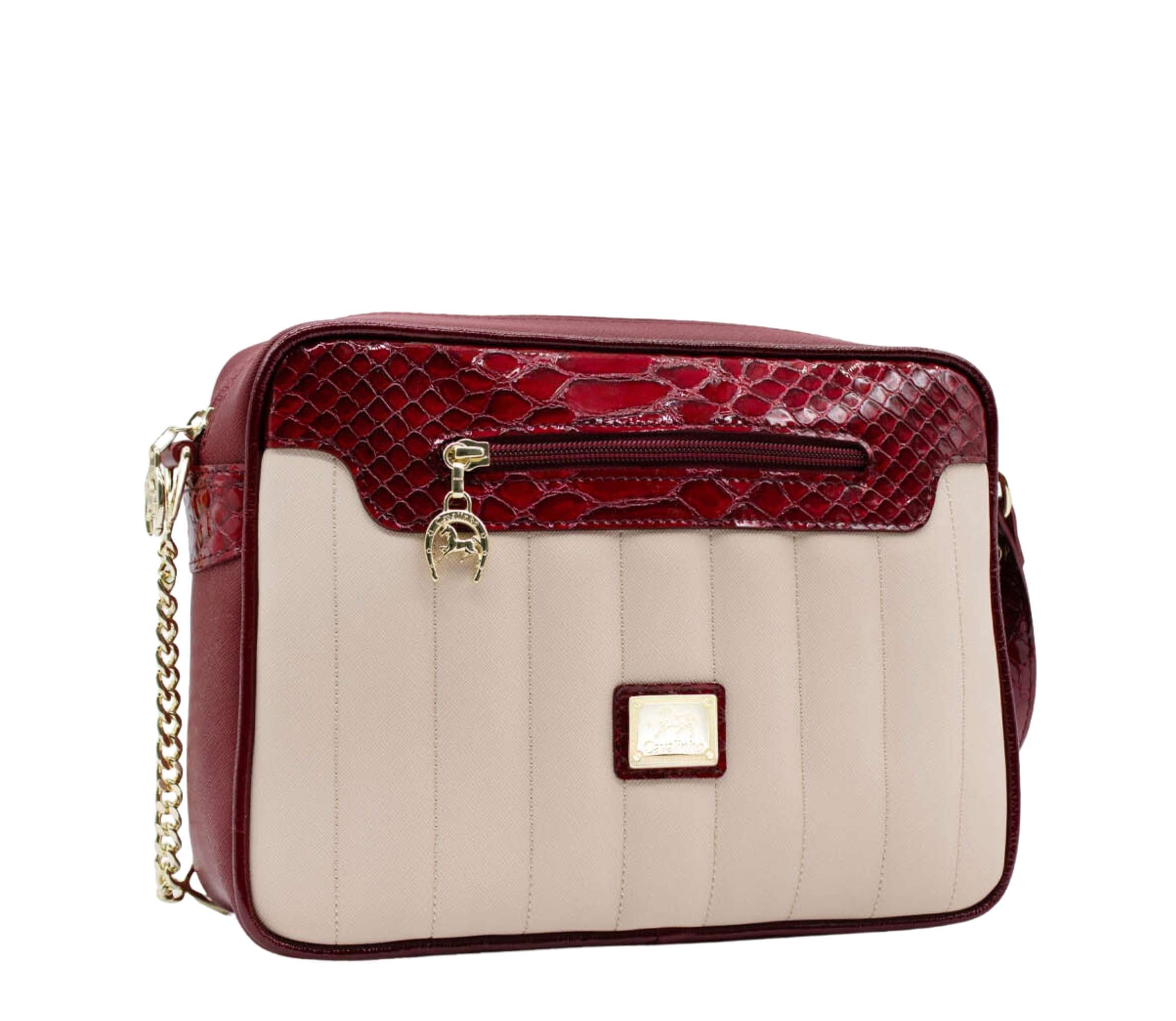 Cavalinho Grace Crossbody Bag SKU 18250251.15 #color_DarkRed / Beige