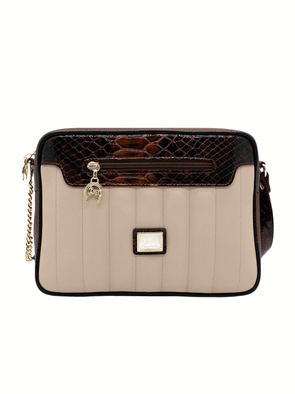 Cavalinho Grace Crossbody Bag SKU 18250251.34 #color_Saddlebrown / Beige