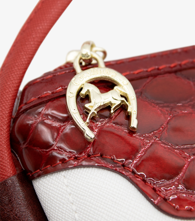 Cavalinho Grace Crossbody Bag SKU 18250273.04 #color_DarkRed / White