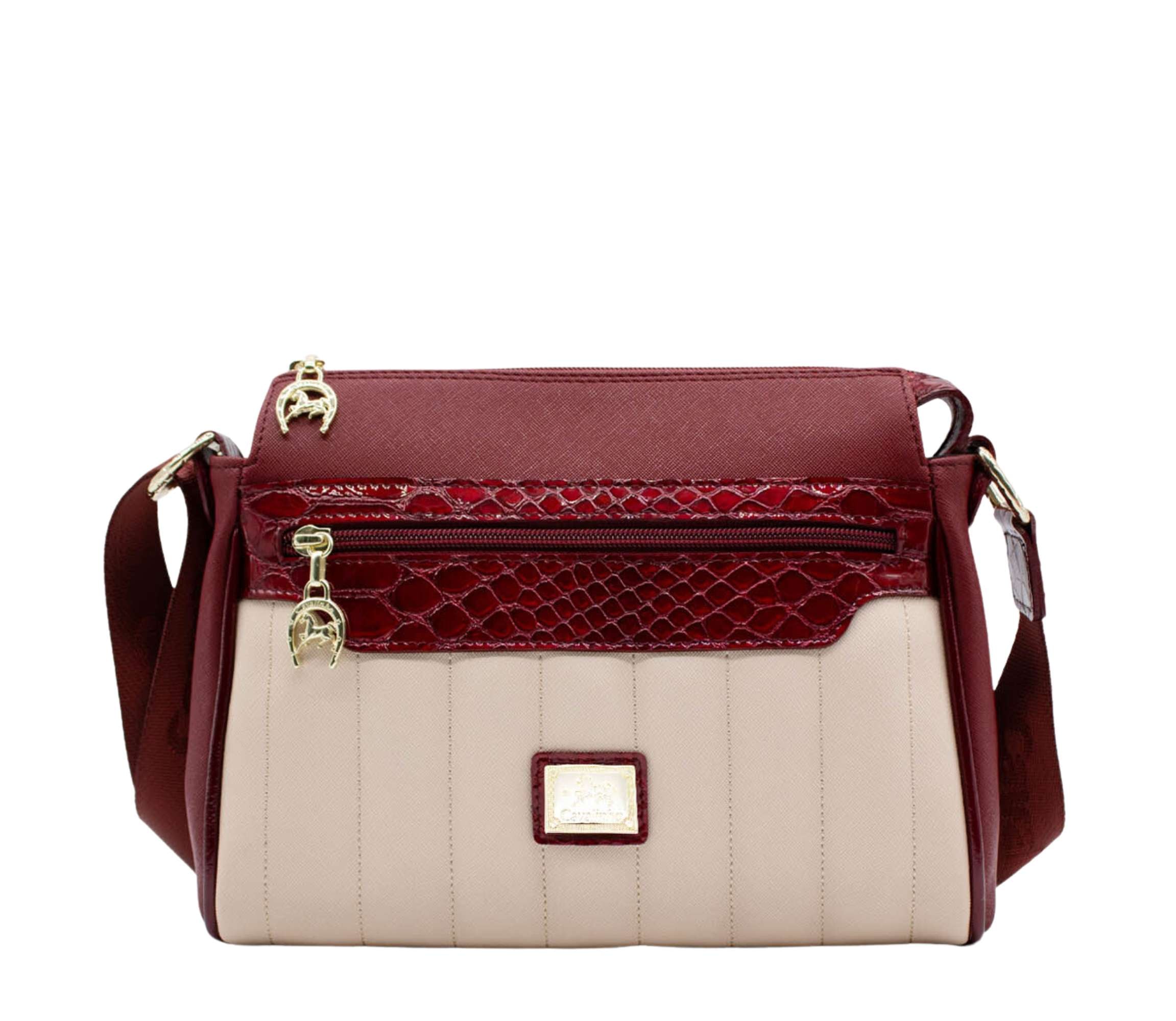 Cavalinho Grace Crossbody Bag SKU 18250373.15 #color_DarkRed / Beige