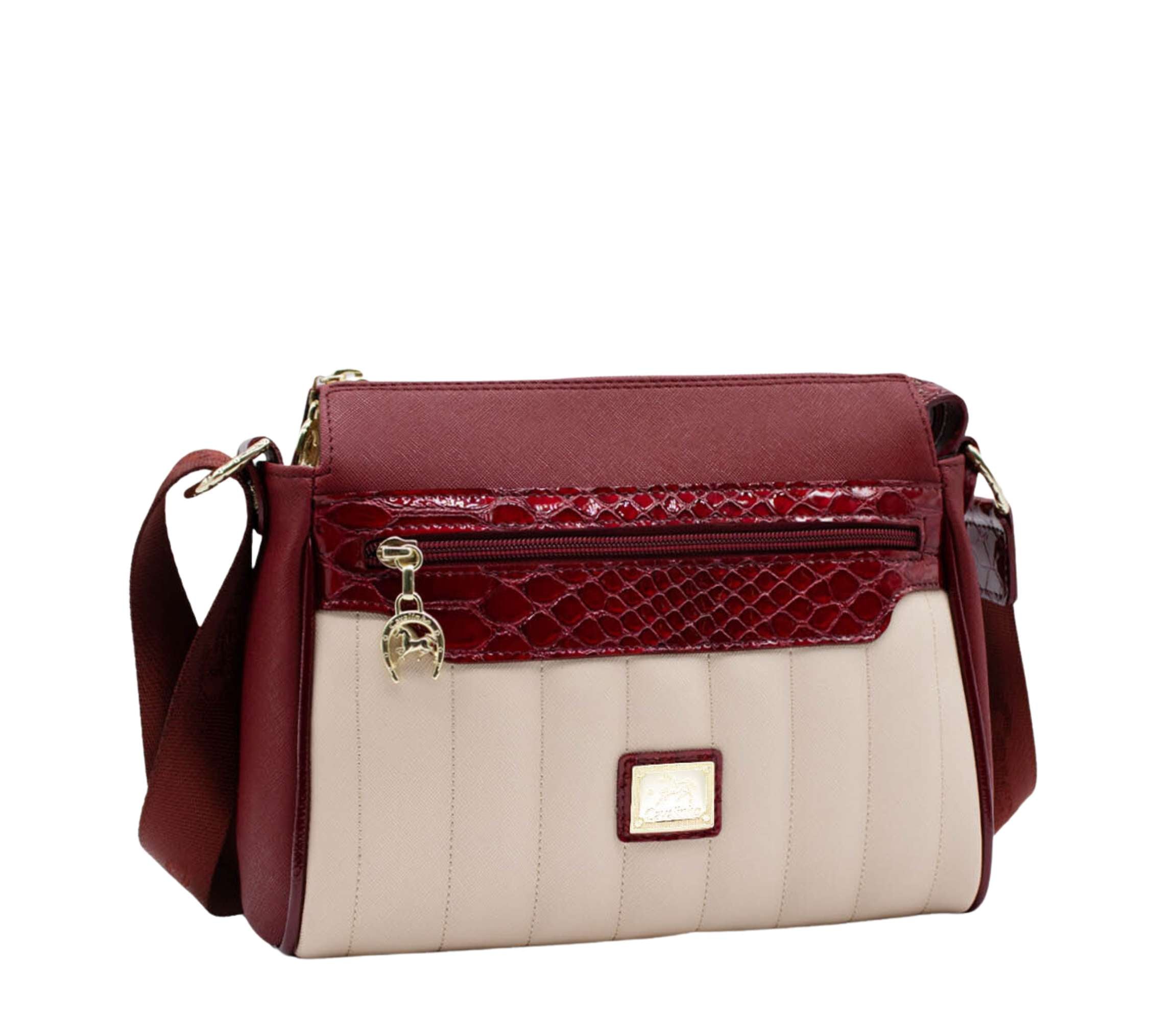 Cavalinho Grace Crossbody Bag SKU 18250373.15 #color_DarkRed / Beige