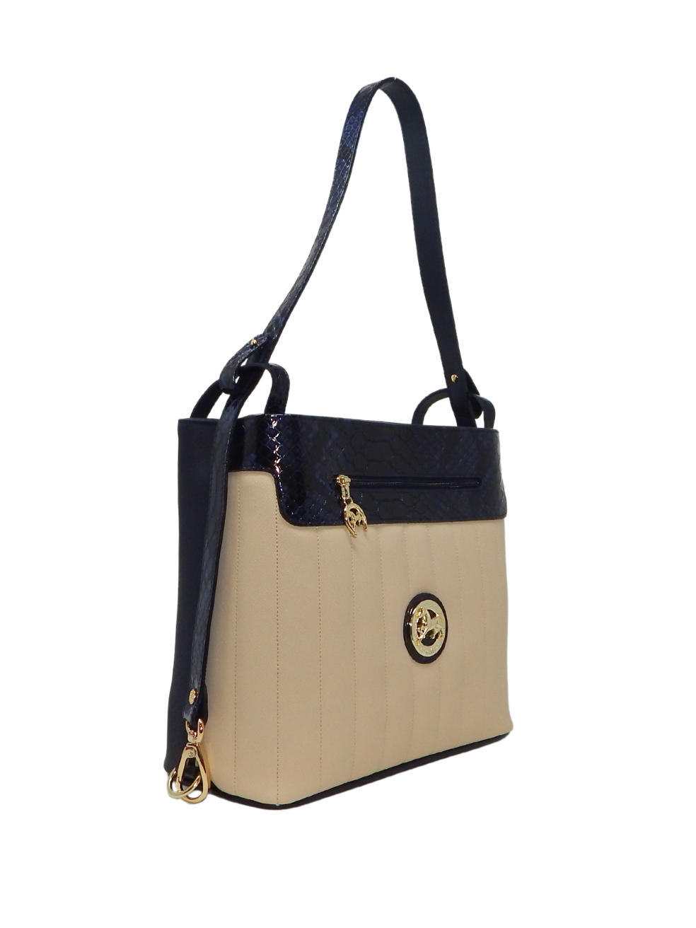 Cavalinho Grace Shoulder Bag SKU 18250382.22 #color_Navy / Beige