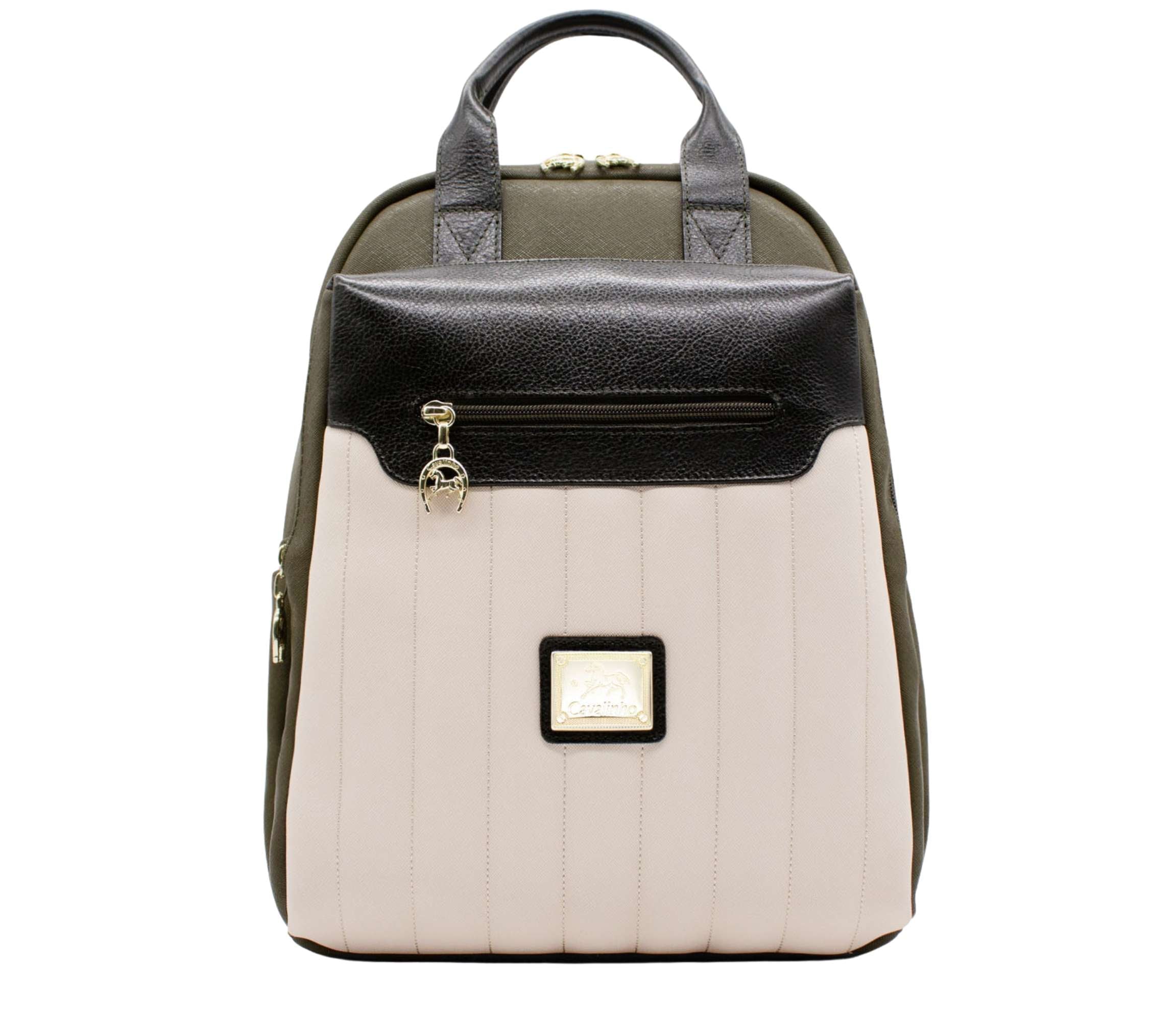 Cavalinho Grace Backpack SKU 18250395.09 #color_DarkOliveGreen / Beige