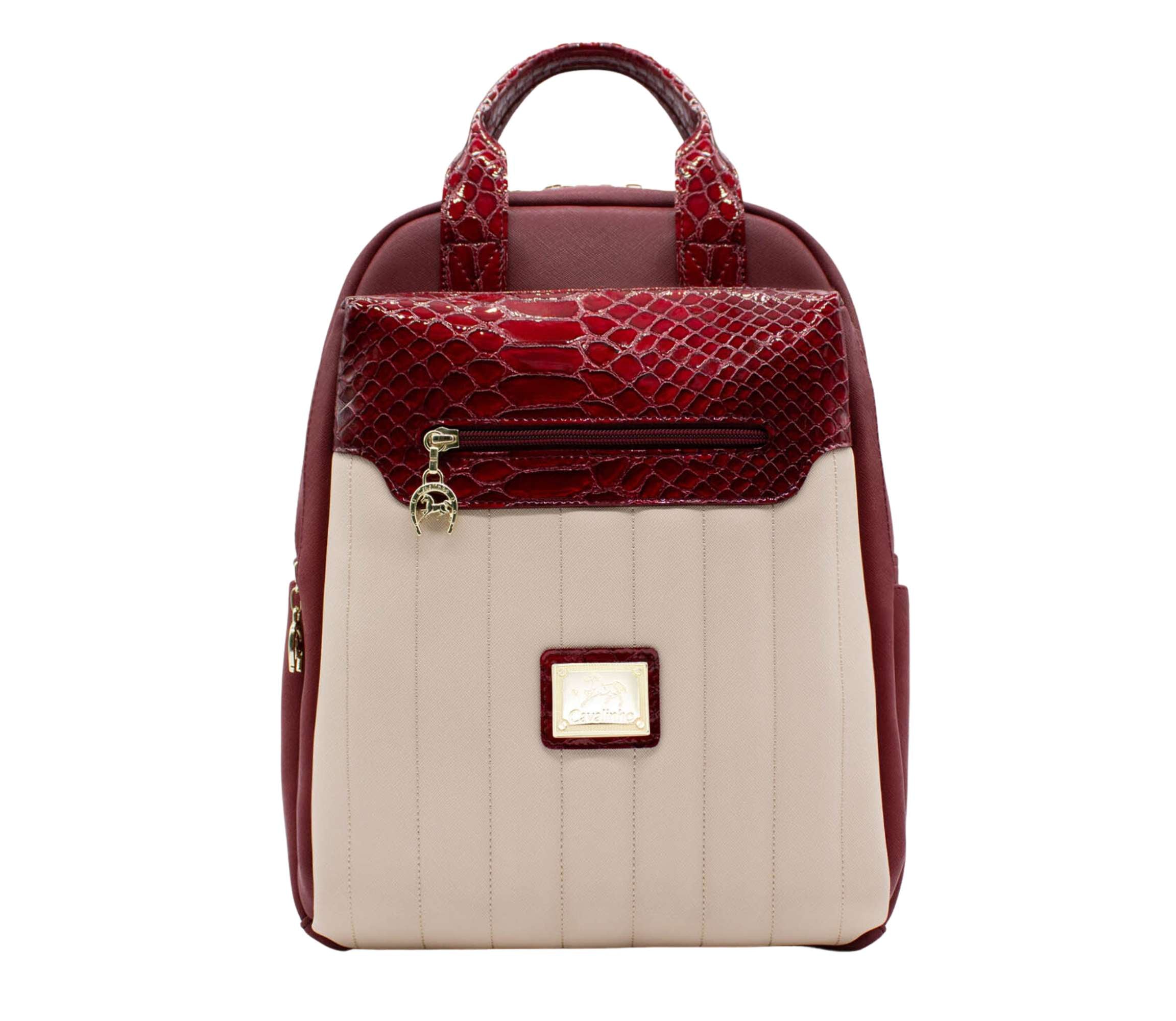 Cavalinho Grace Backpack SKU 18250395.15 #color_DarkRed / Beige