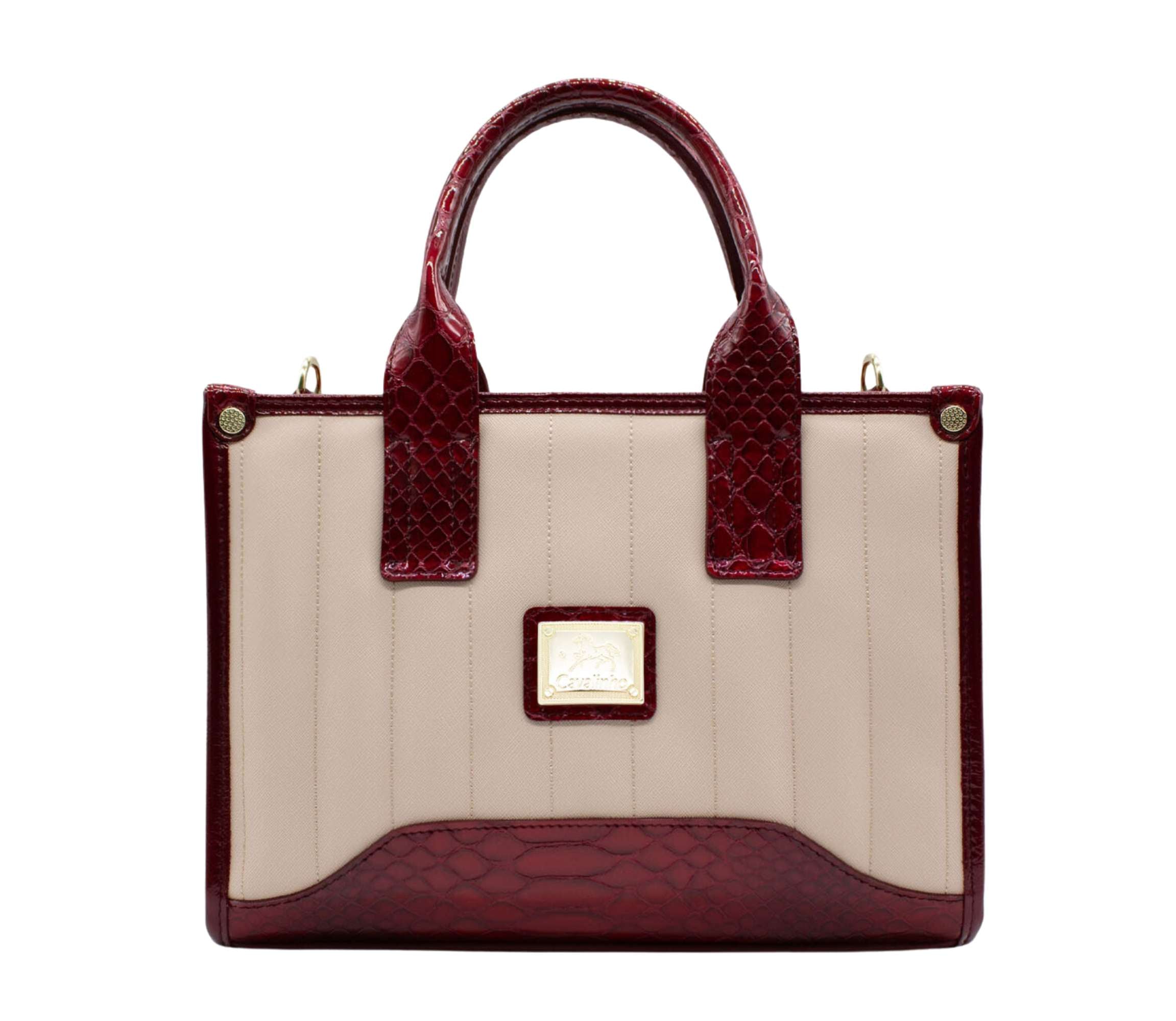 Cavalinho Grace Handbag SKU 18250479.15 #color_DarkRed / Beige