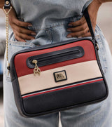 #color_ Navy Beige Red | Cavalinho Unique Crossbody Bag - Navy Beige Red - 18260251.22_M01