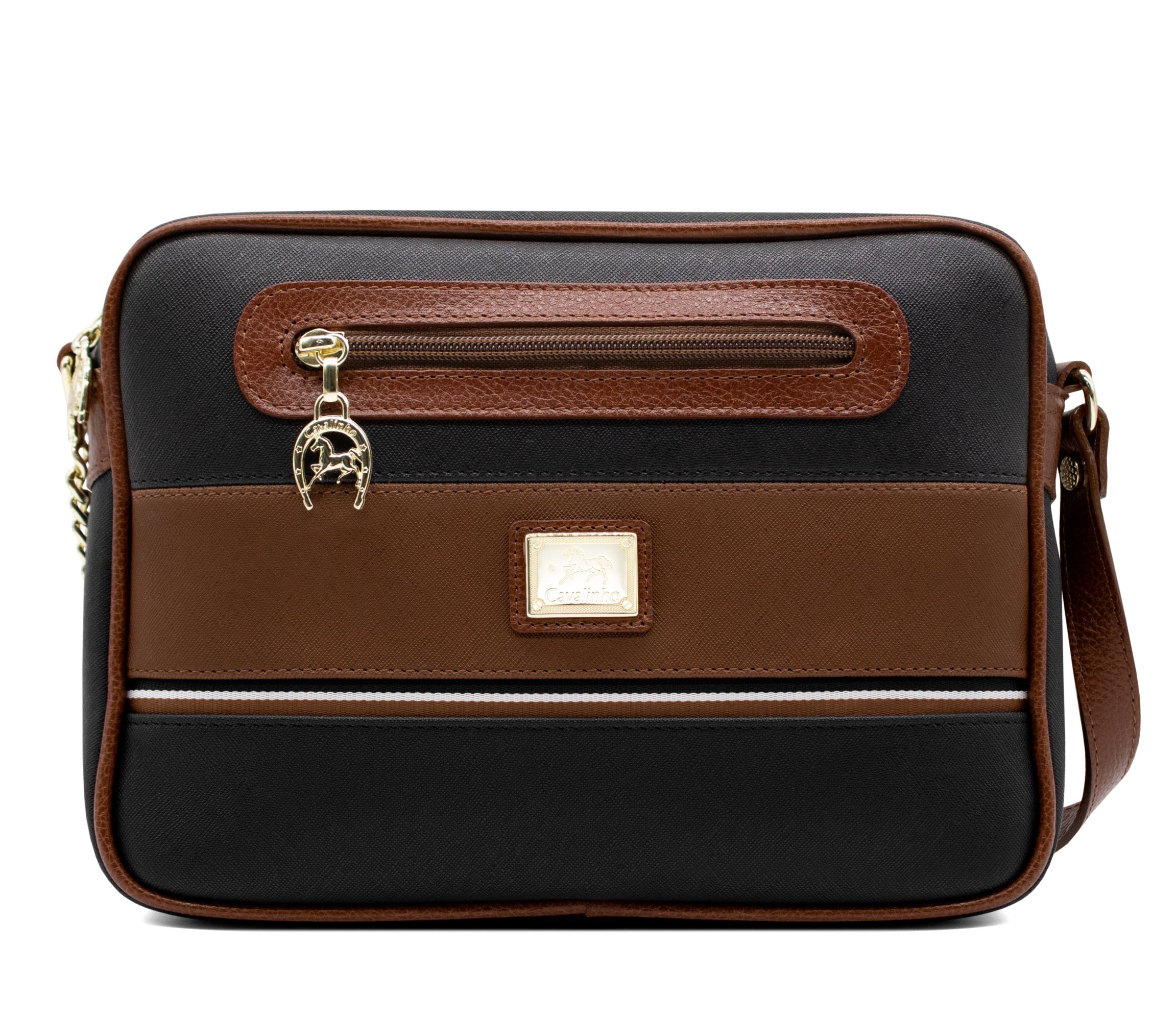 #color_ Black & Honey | Cavalinho Unique Crossbody Bag - Black & Honey - 18260251.32_1