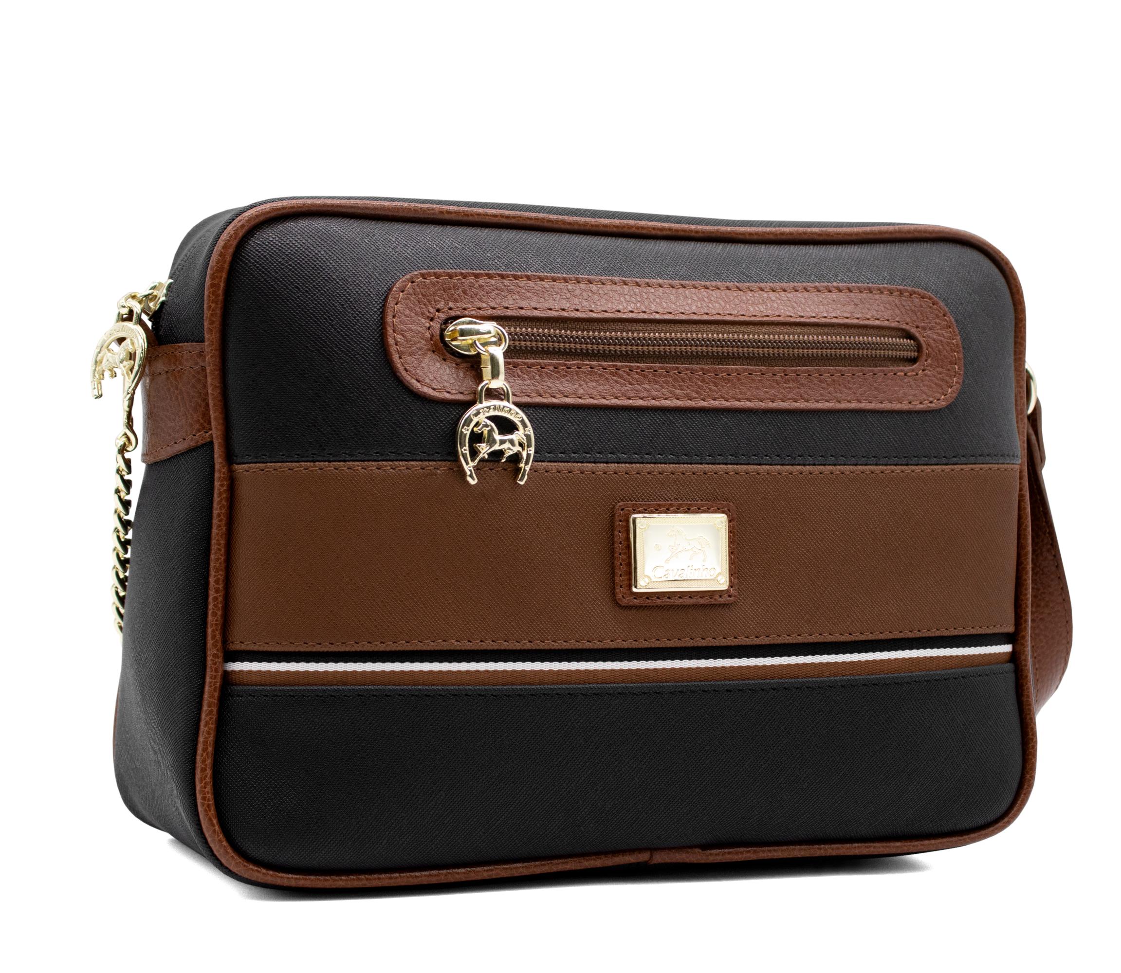 #color_ Black & Honey | Cavalinho Unique Crossbody Bag - Black & Honey - 18260251.32_2