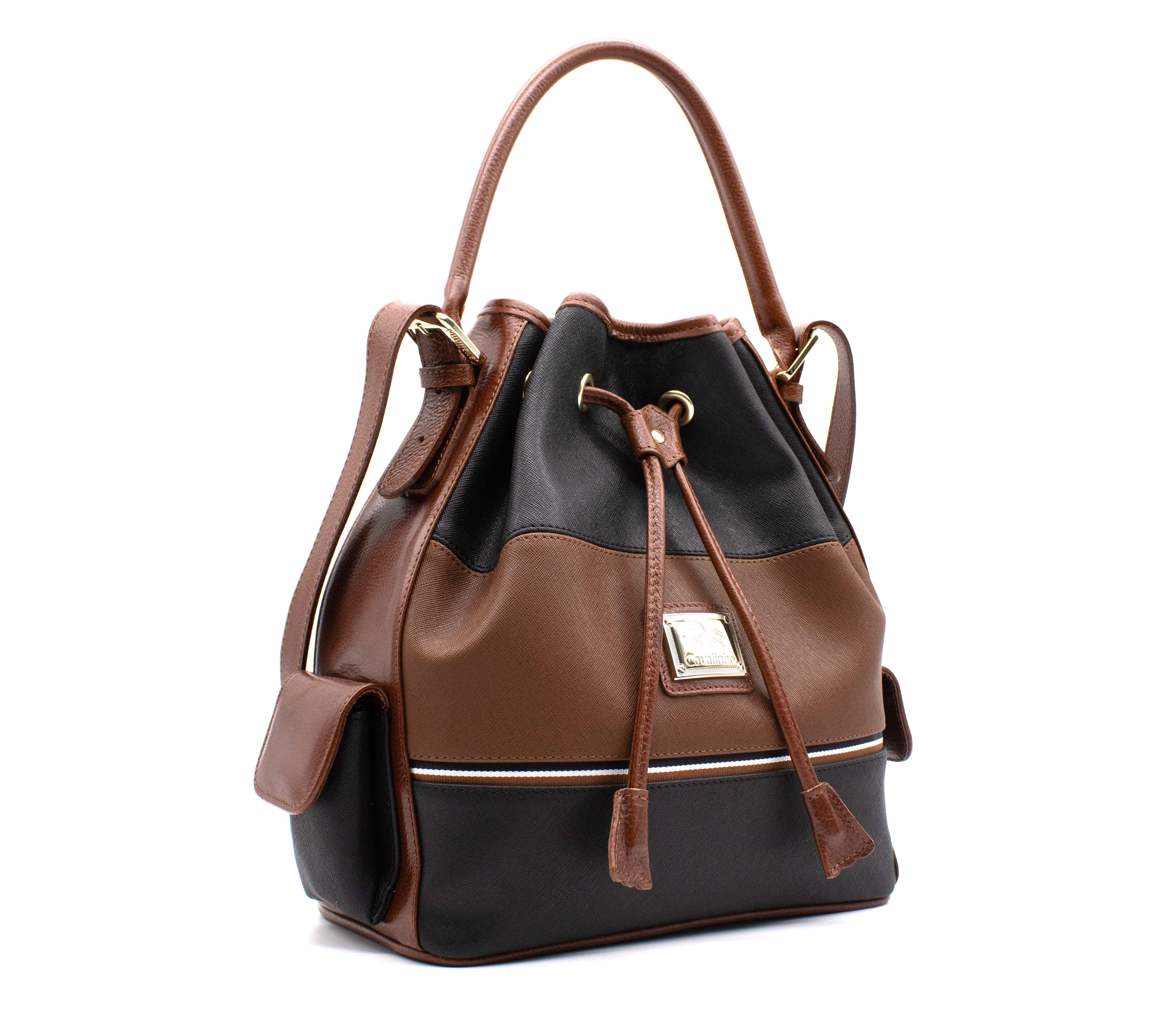 #color_ Black & Honey | Cavalinho Unique Bucket Bag - Black & Honey - 18260360.32_2