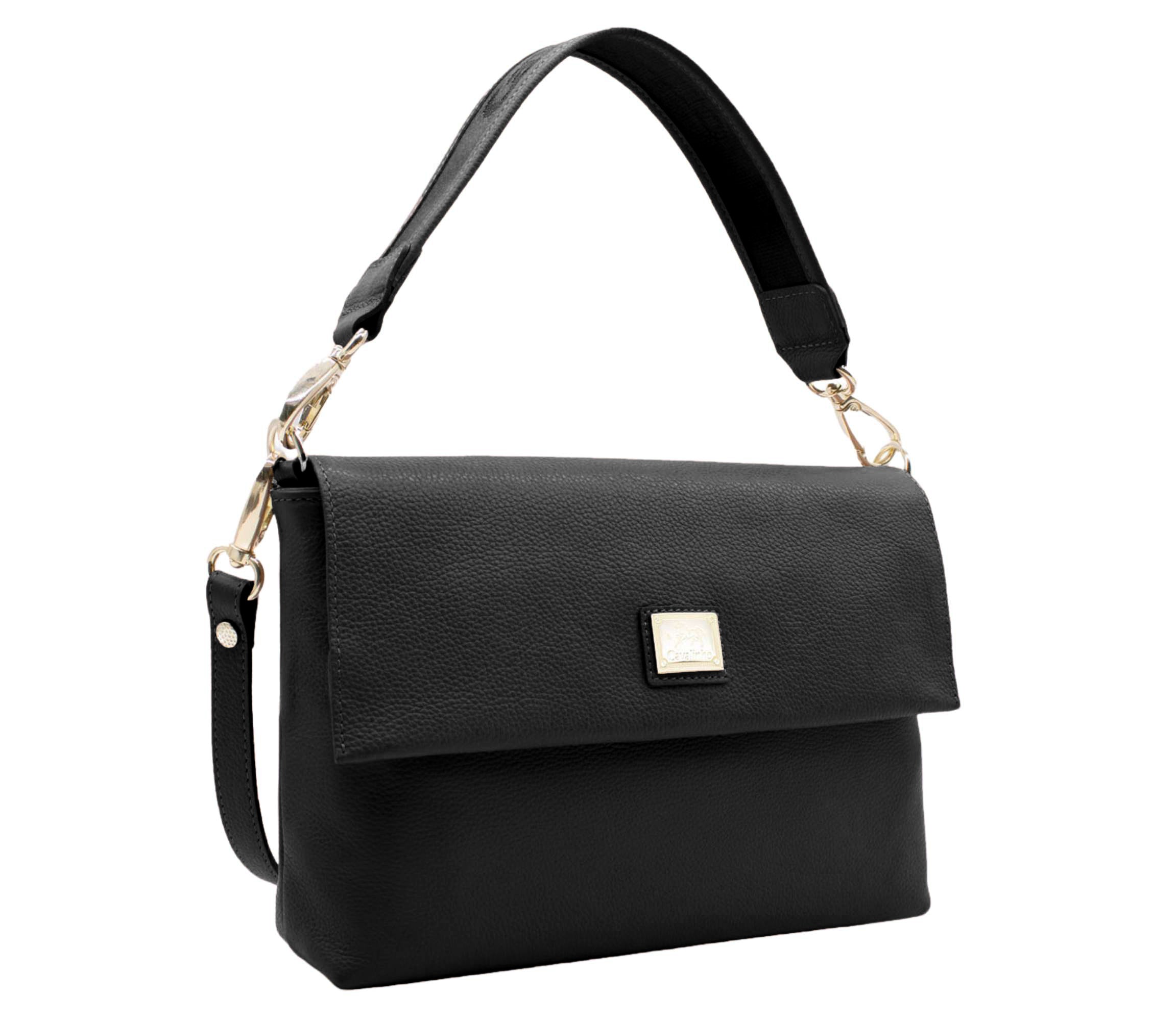 Cavalinho Muse 3 in 1: Leather Clutch, Handbag or Crossbody Bag - SKU 18300509.01.99. | #color_Black