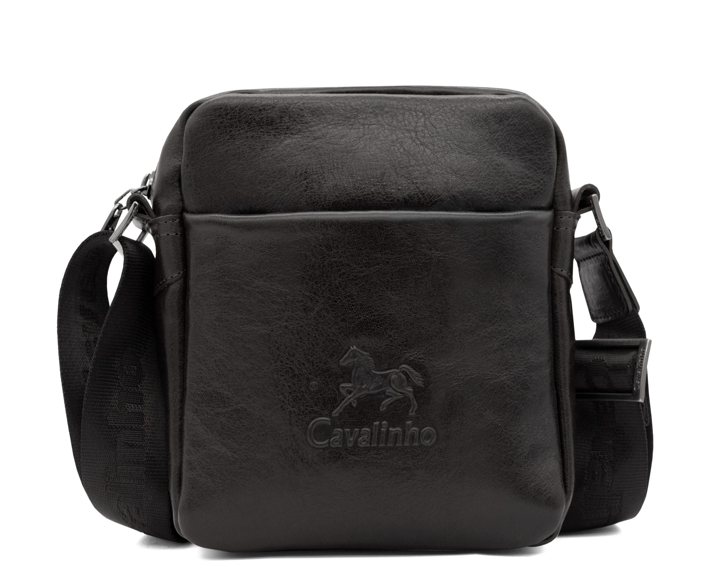 Cavalinho Leather Traveler Crossbody Bag SKU 18320225.01 #color_Black